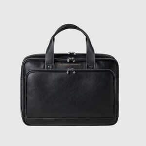 Brunello Cucinelli briefcase black leather work bag Men's gift